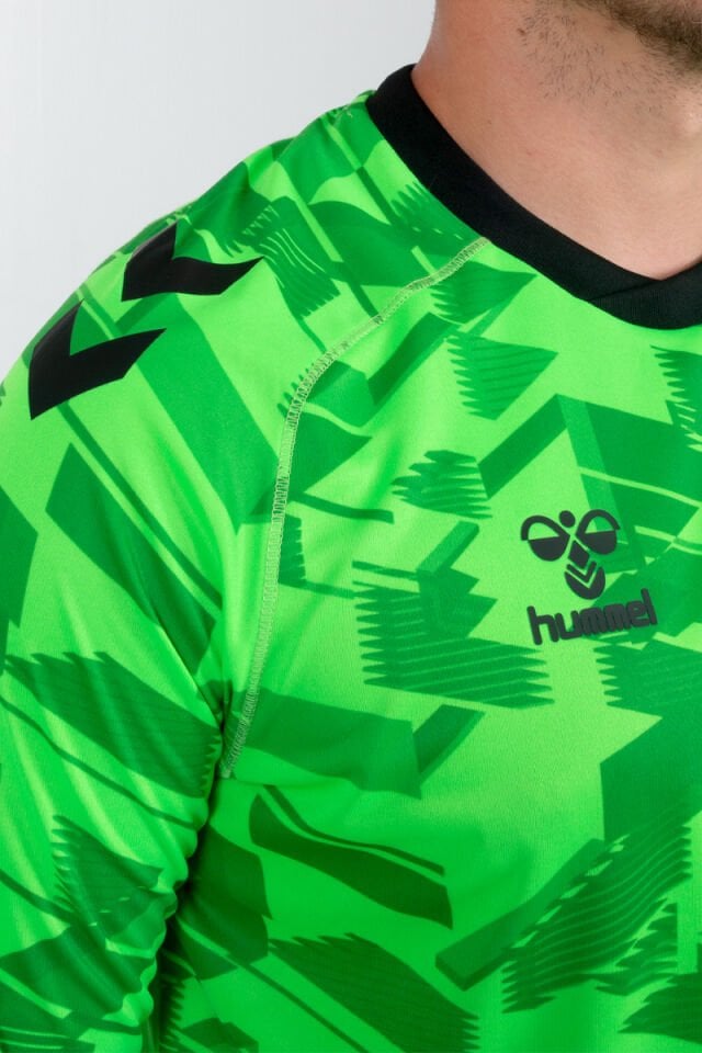 Hummel Line Kaleci Tek Üst Forma Neon Yeşil
