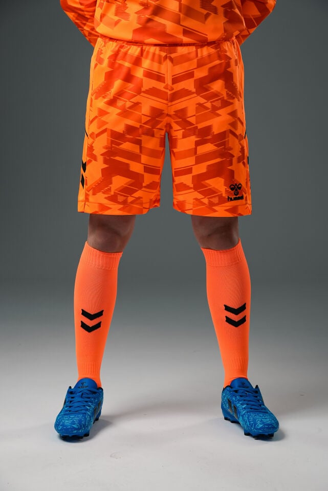 Hummel Line Kaleci Şort Neon Turuncu