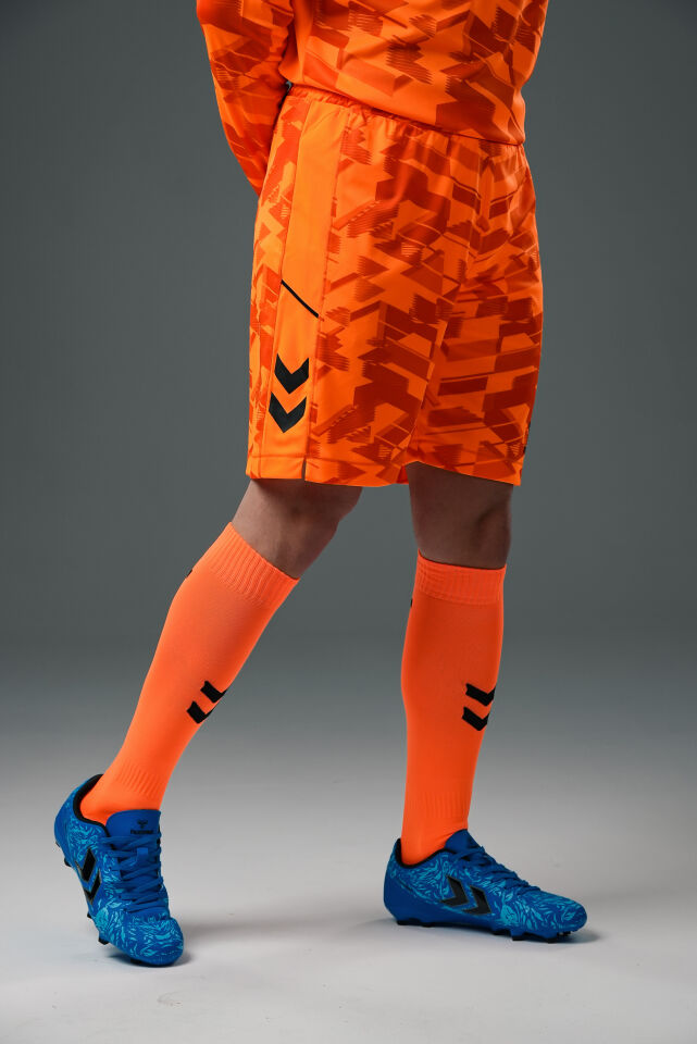 Hummel Line Kaleci Şort Neon Turuncu