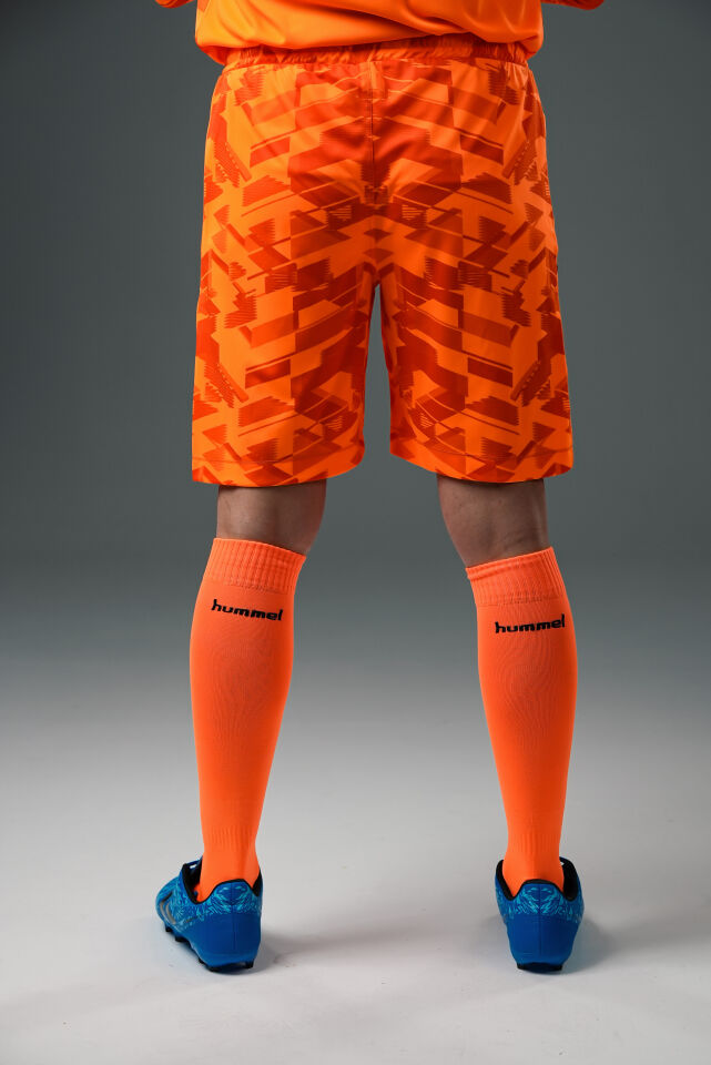 Hummel Line Kaleci Şort Neon Turuncu