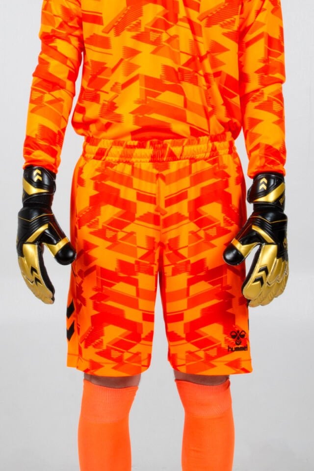 Hummel Line Kaleci Şort Neon Turuncu