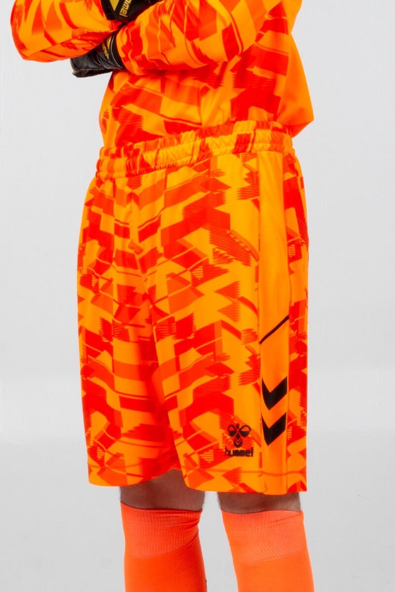 Hummel Line Kaleci Şort Neon Turuncu