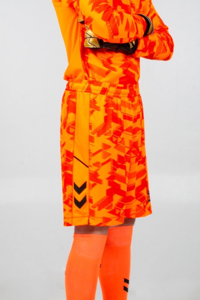 Hummel Line Kaleci Şort Neon Turuncu