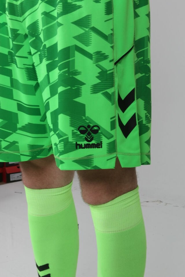 Hummel Line Kaleci Şort Neon Yeşil