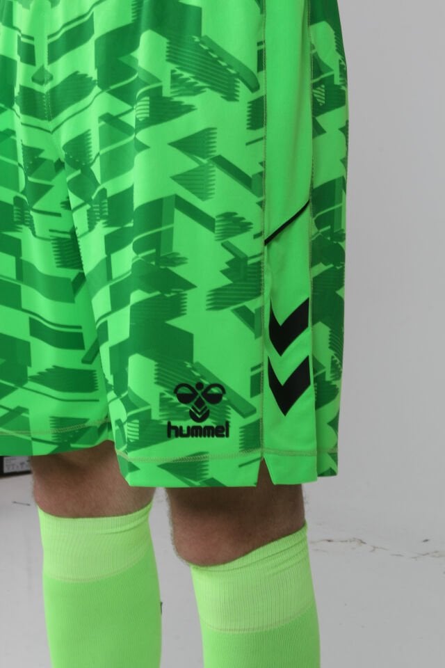 Hummel Line Kaleci Şort Neon Yeşil