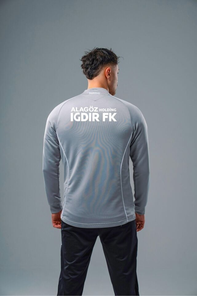 Hummel Iğdır FK Target Kamp Eşofman Üstü Gri (Sponsorlu)