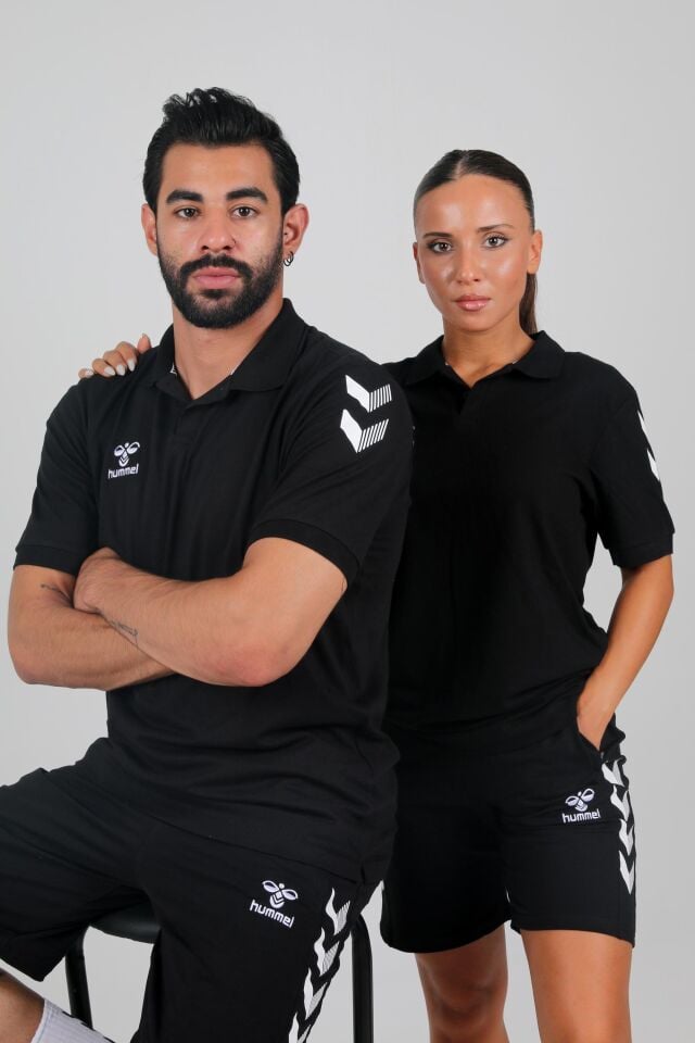 Hummel Armin Pamuklu Polo Yaka Tişört Siyah