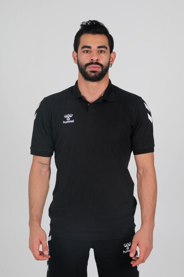 Hummel Armin Pamuklu Polo Yaka Tişört Siyah