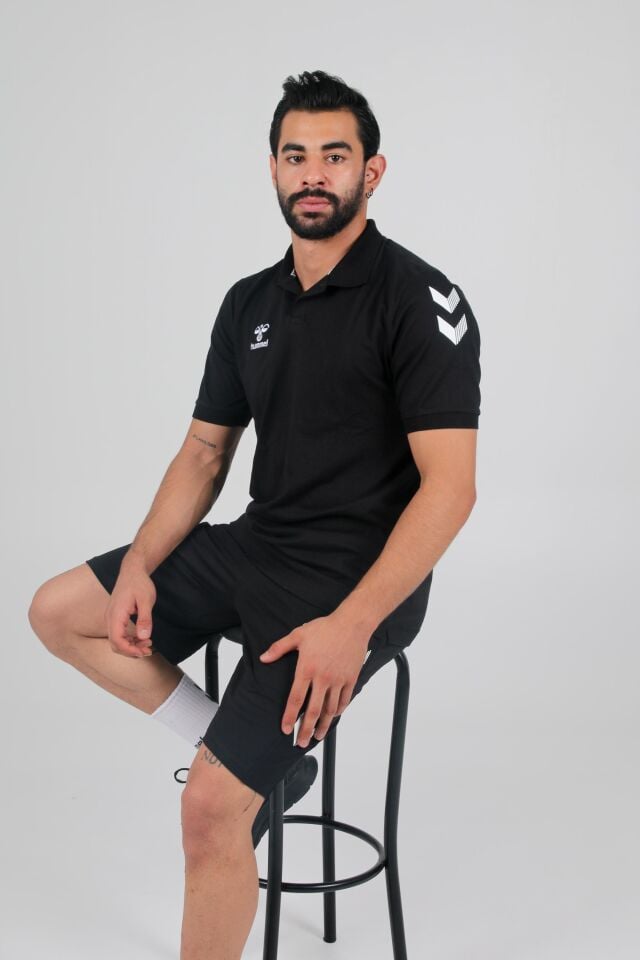 Hummel Armin Pamuklu Polo Yaka Tişört Siyah
