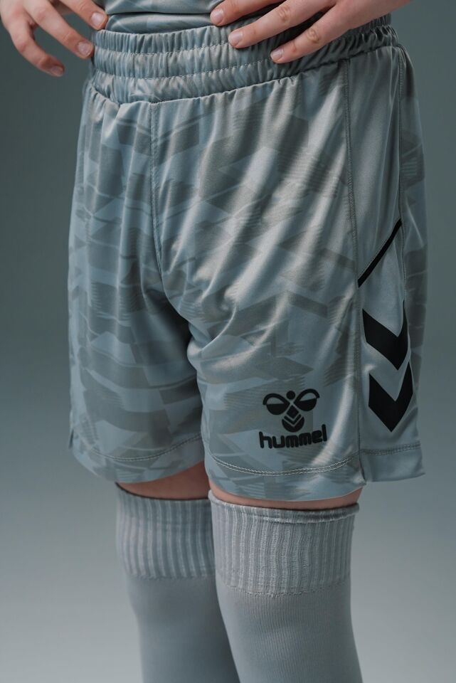 Hummel Line Kaleci Şort Gri Çocuk