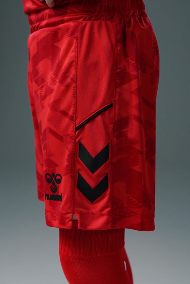 Hummel Line Kaleci Şort Kırmızı Çocuk