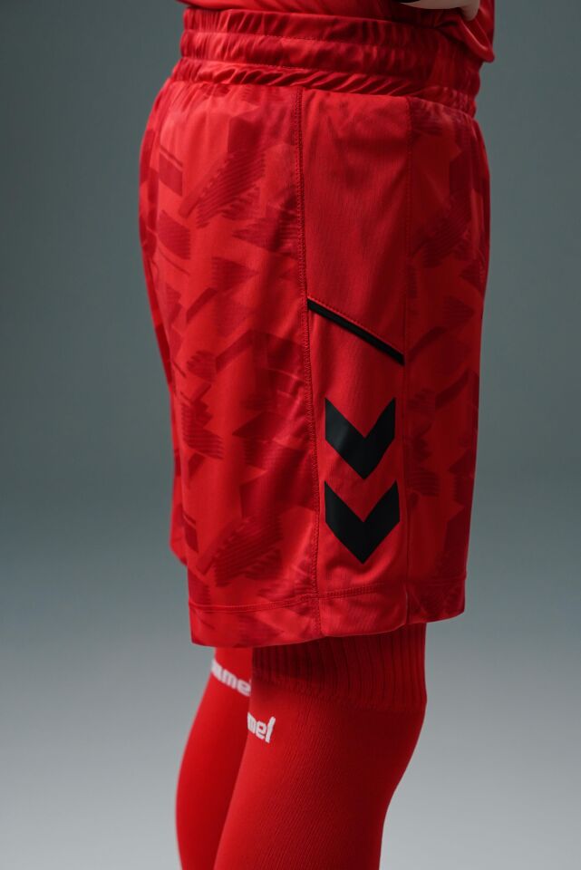 Hummel Line Kaleci Şort Kırmızı Çocuk