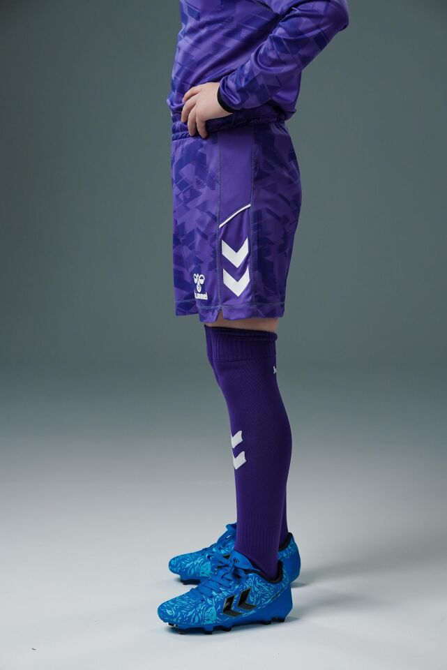 Hummel Line Kaleci Şort Mor Çocuk