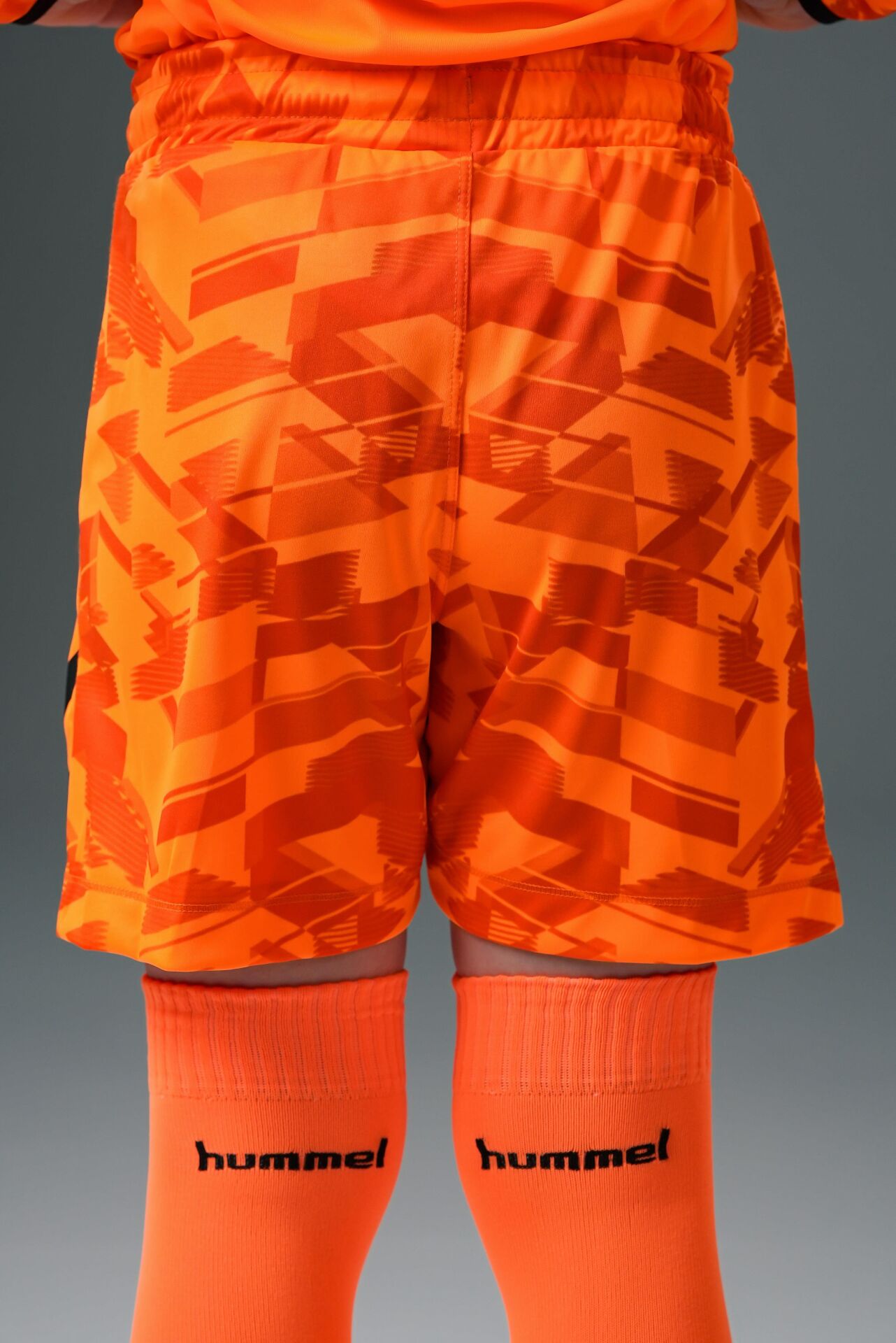 Hummel Line Kaleci Şort Neon Turuncu Çocuk