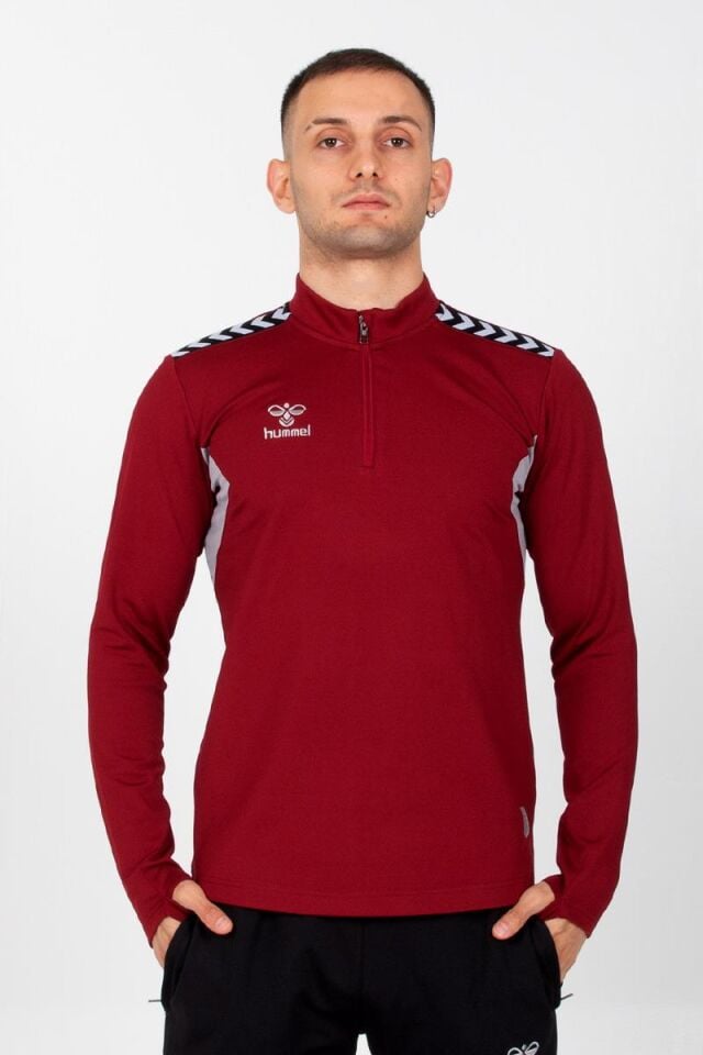 Otantik Antrenman Eşofman Üstü Bordo