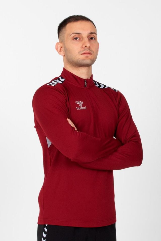 Otantik Antrenman Eşofman Üstü Bordo