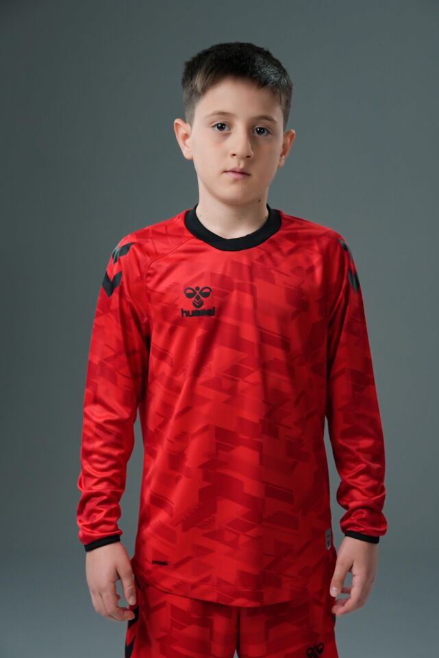 Hummel Line Kaleci Tek Üst Forma Kırmızı Çocuk