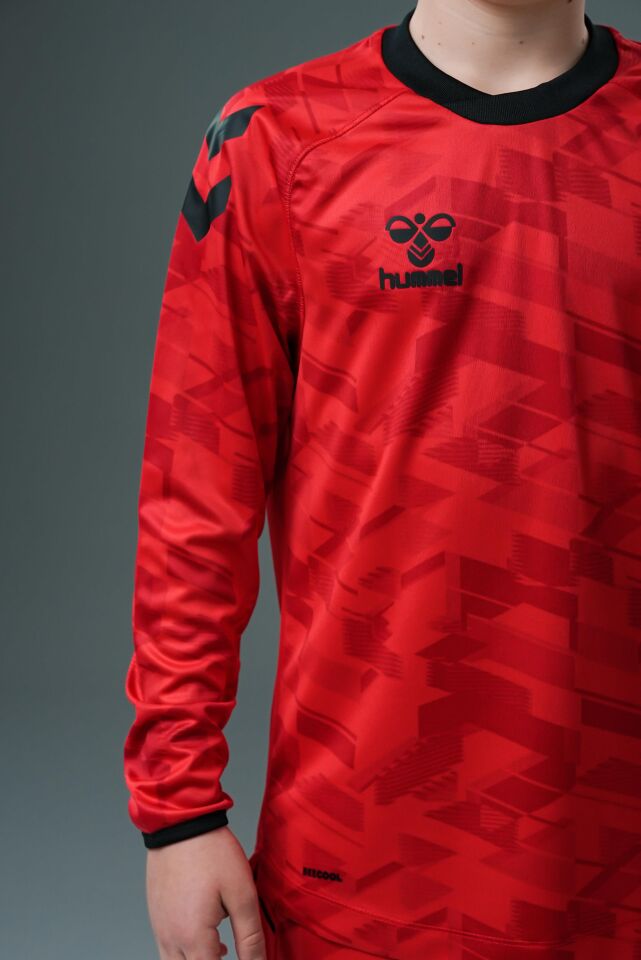 Hummel Line Kaleci Tek Üst Forma Kırmızı Çocuk