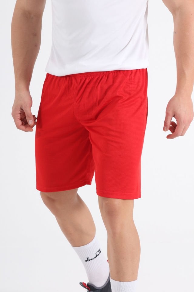 Diadora Kareli Antrenman Şortu Kırmızı