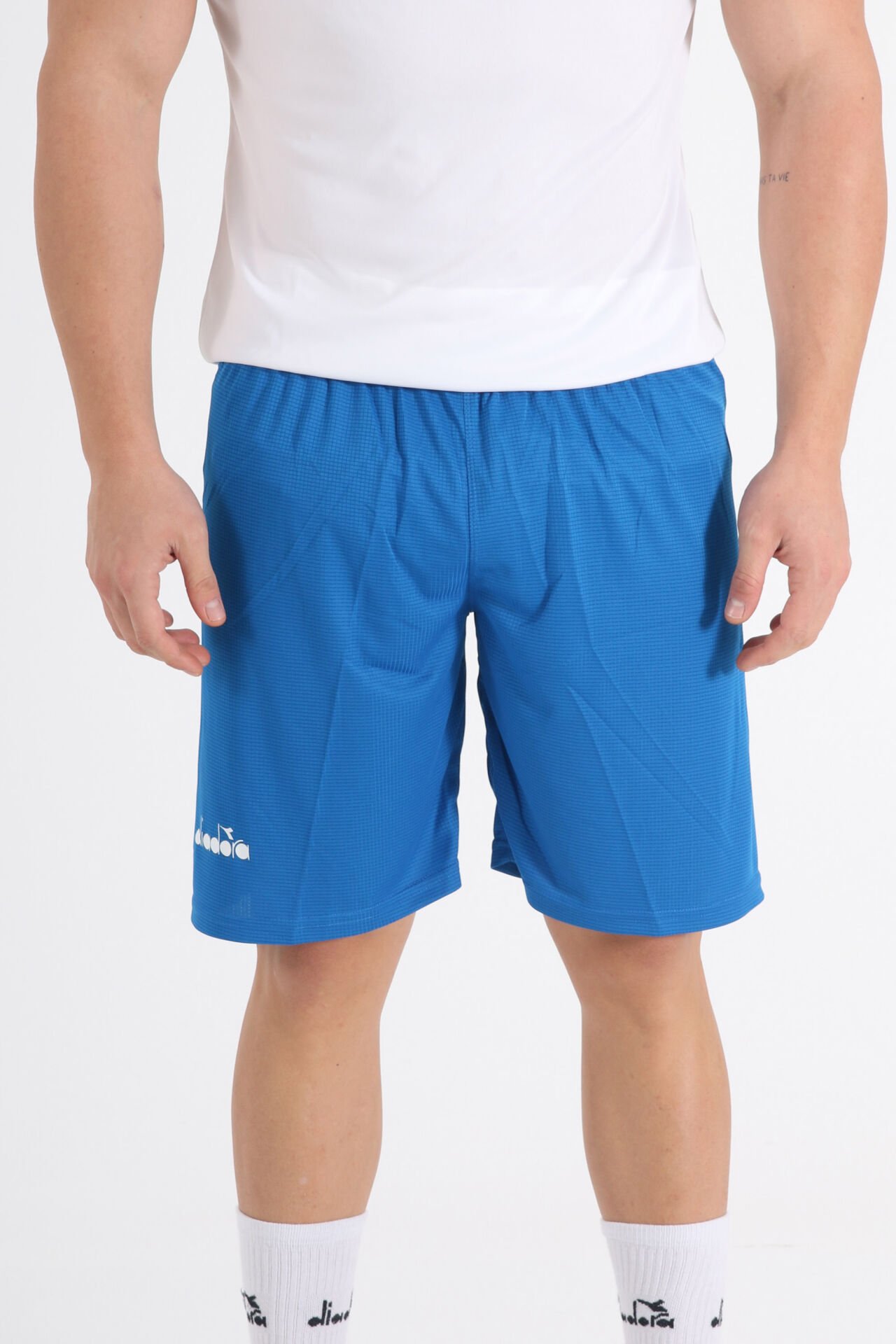 Diadora Kareli Antrenman Şortu Mavi