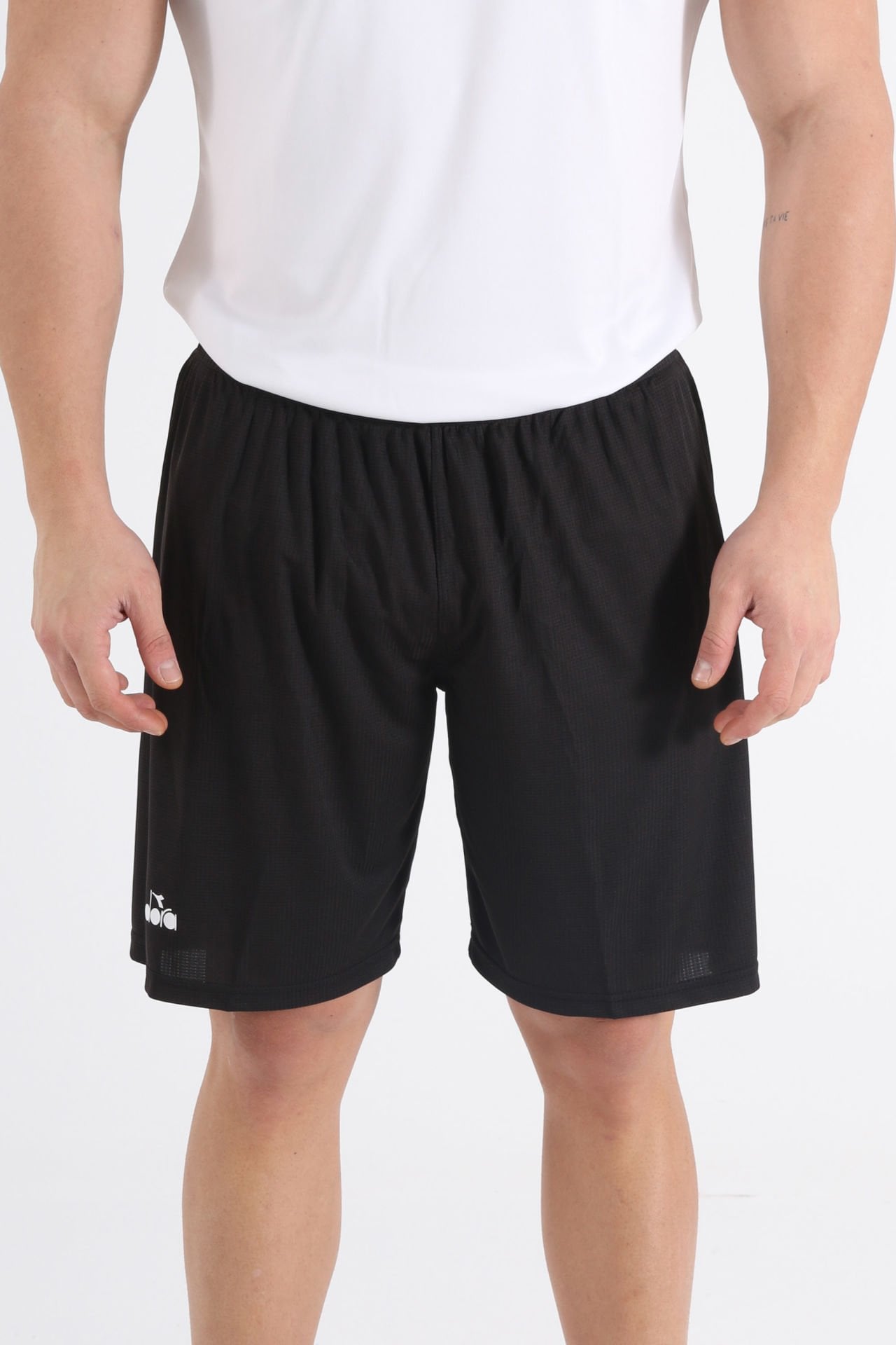 Diadora Kareli Antrenman Şortu Siyah