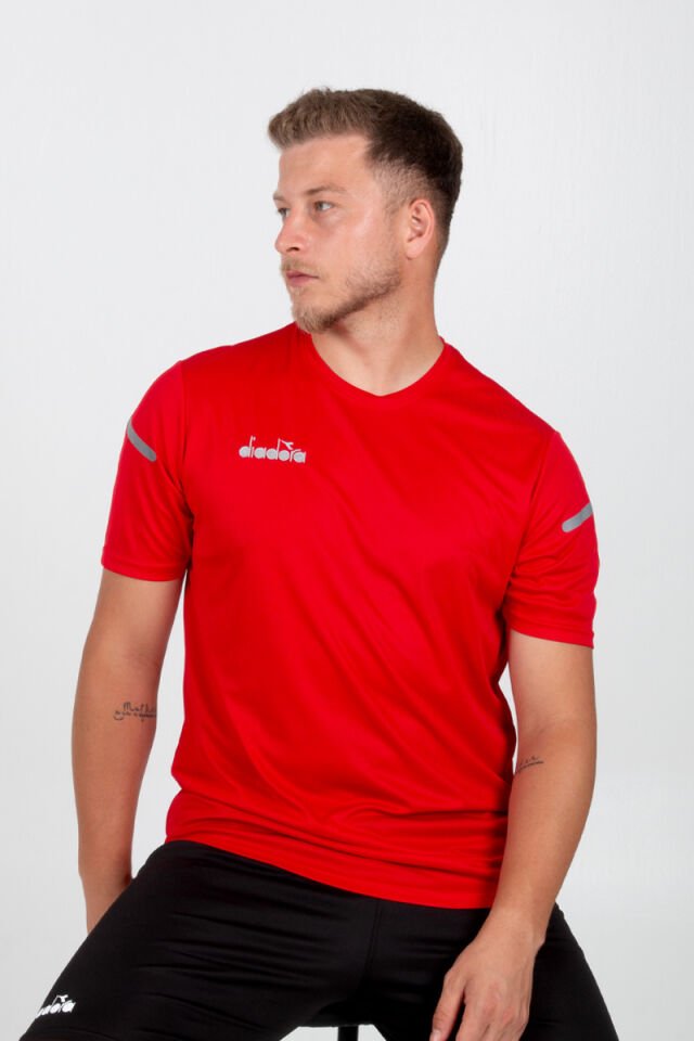 Diadora Alto 25 Antrenman Tişört Kırmızı | CRS Spor