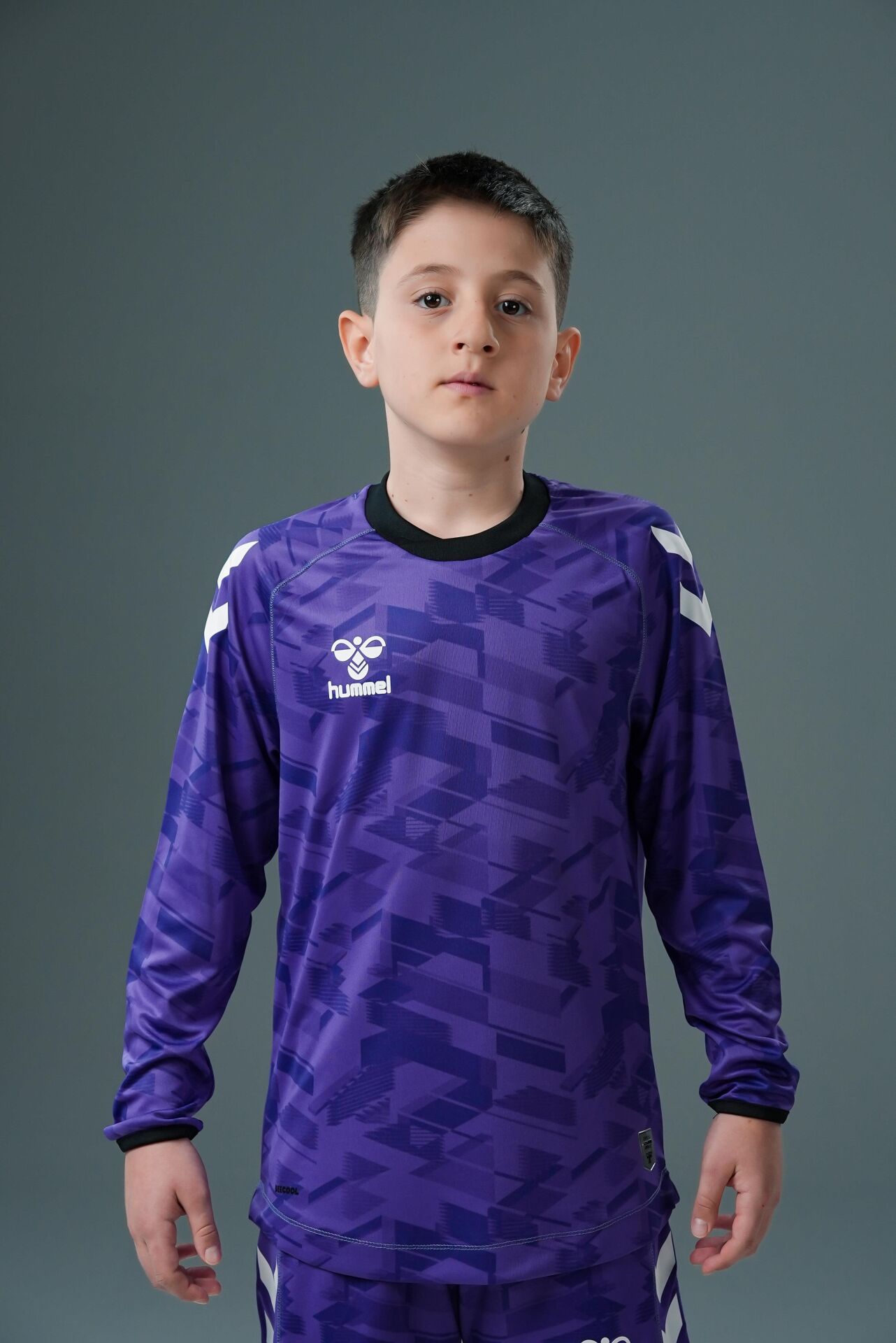 Hummel Line Kaleci Tek Üst Forma Mor Çocuk