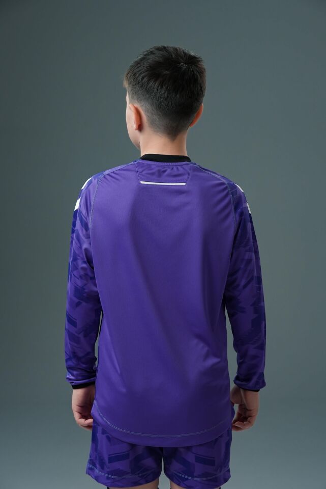 Hummel Line Kaleci Tek Üst Forma Mor Çocuk