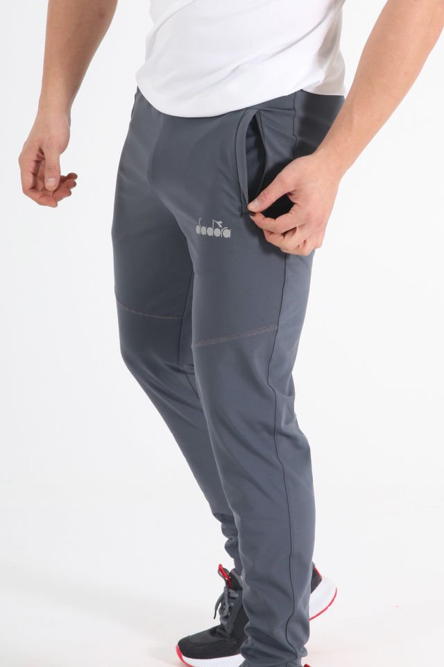 Diadora Elite Kamp Cepli Eşofman Altı Antrasit