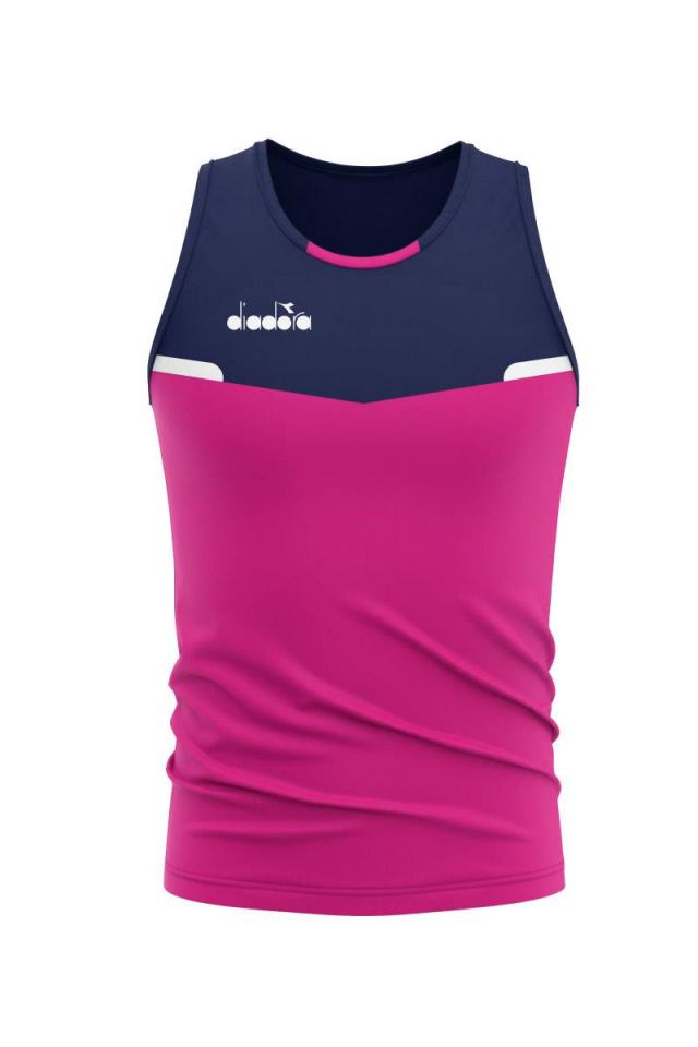 Diadora Elens Kadın T-Shirt Fuşya Lacivert