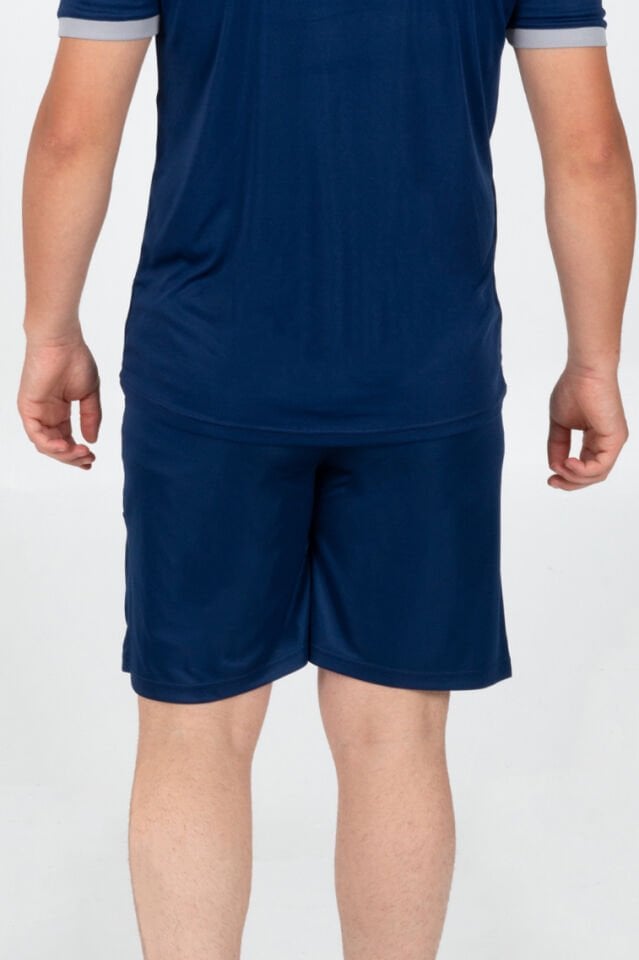 Otantik Cepli Kamp Şortu Lacivert