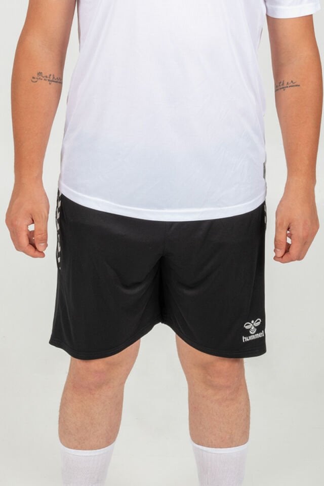 Otantik Cepli Kamp Şortu Siyah