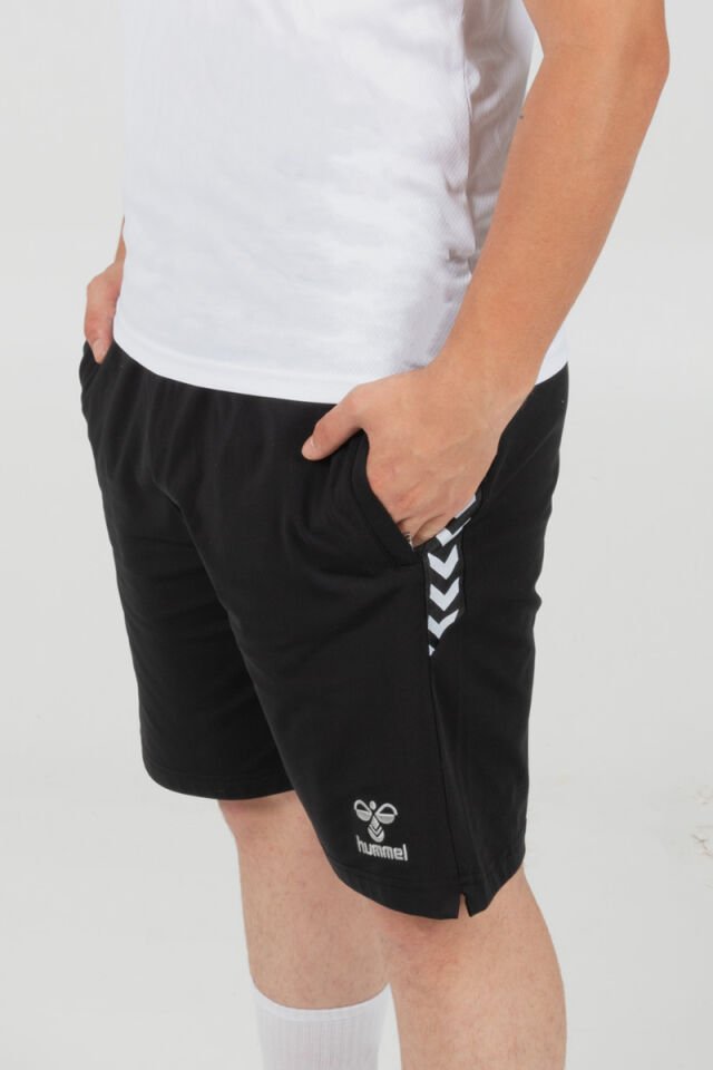 Otantik Cepli Kamp Şortu Siyah