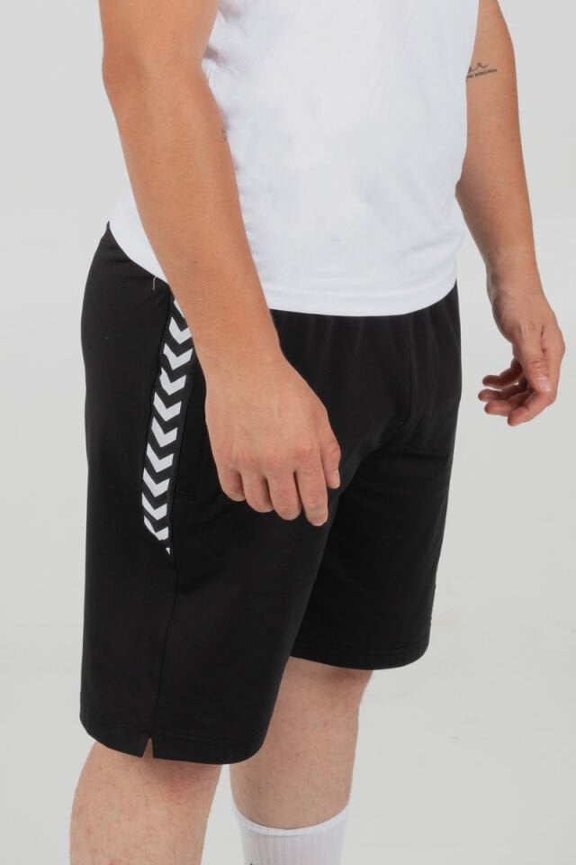 Otantik Cepli Kamp Şortu Siyah