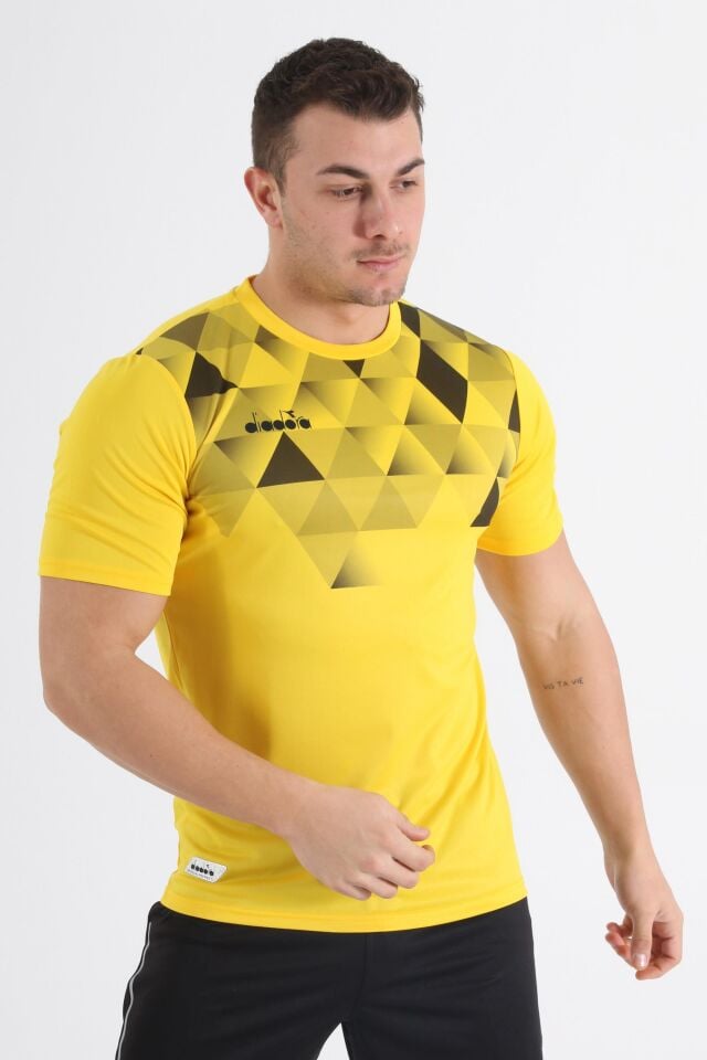 Diadora Alone Antrenman T-Shirt Sarı