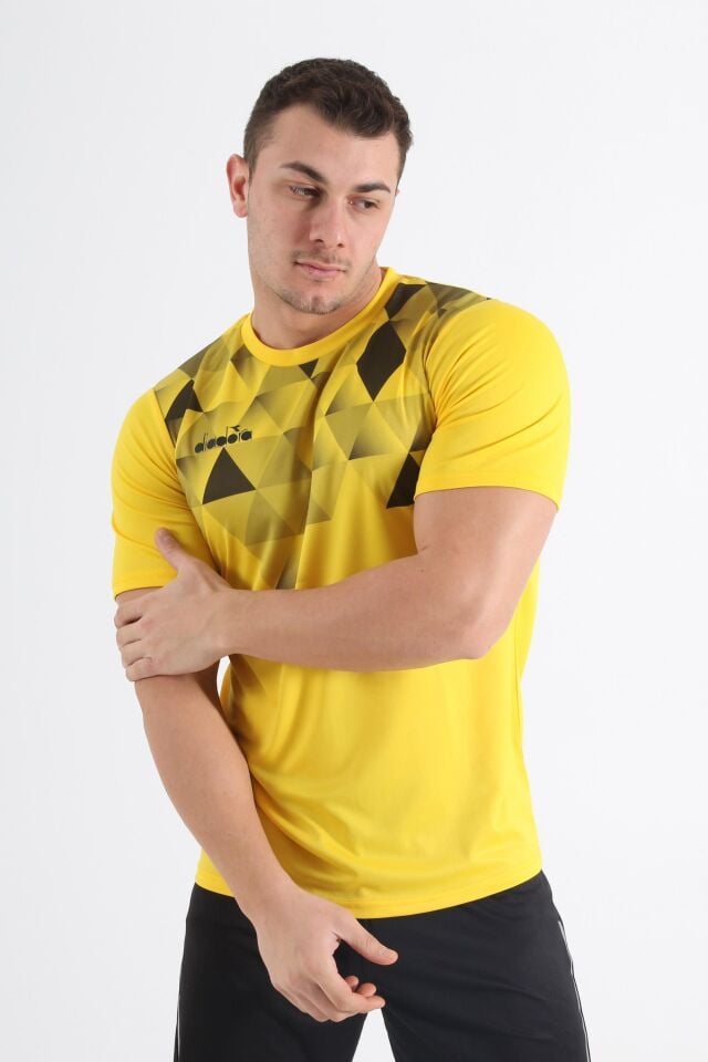 Diadora Alone Antrenman T-Shirt Sarı