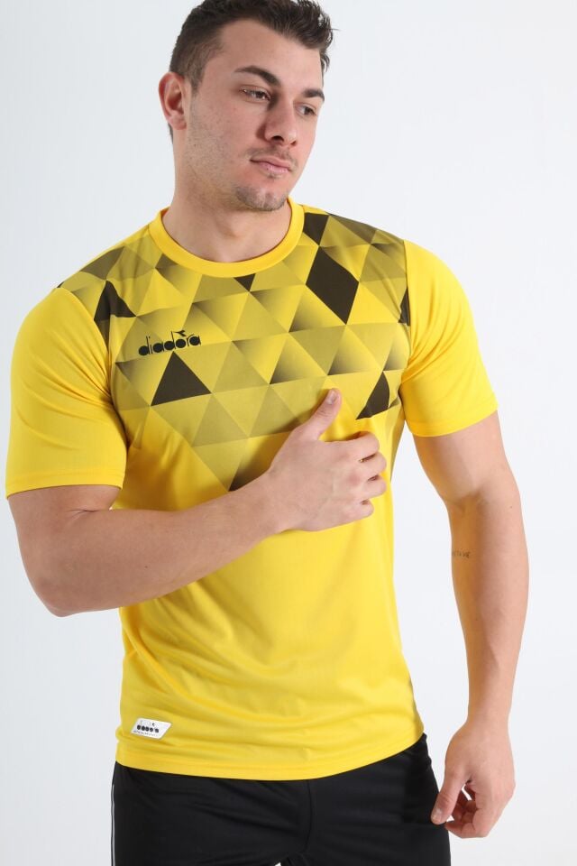 Diadora Alone Antrenman T-Shirt Sarı