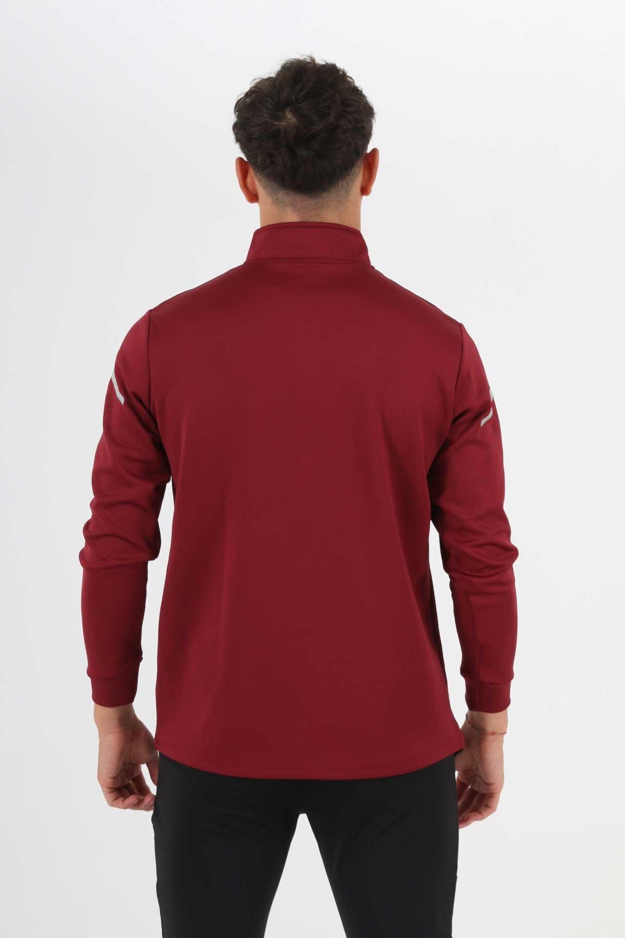 Diadora Alto Antrenman Eşofmanı Tek Üst Bordo 3