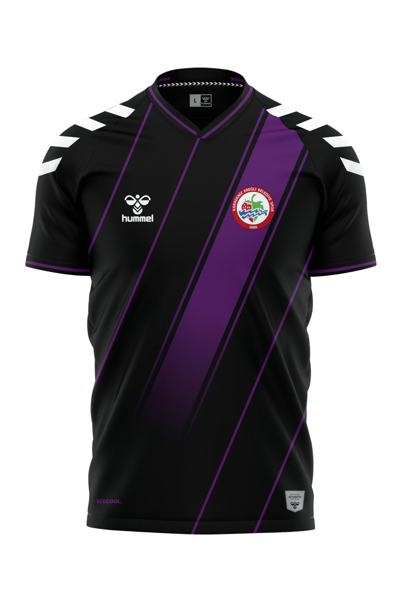 Hummel Karadeniz Ereğli Belediye Spor Siyah Forma 25/26 Tek Üst