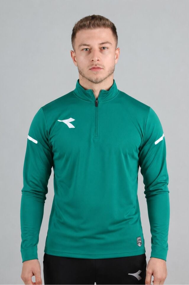 Diadora Alto Antrenman Eşofmanı Tek Üst Yeşil-1