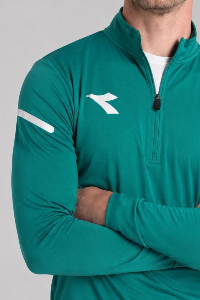 Diadora Alto Antrenman Eşofmanı Tek Üst Yeşil-1