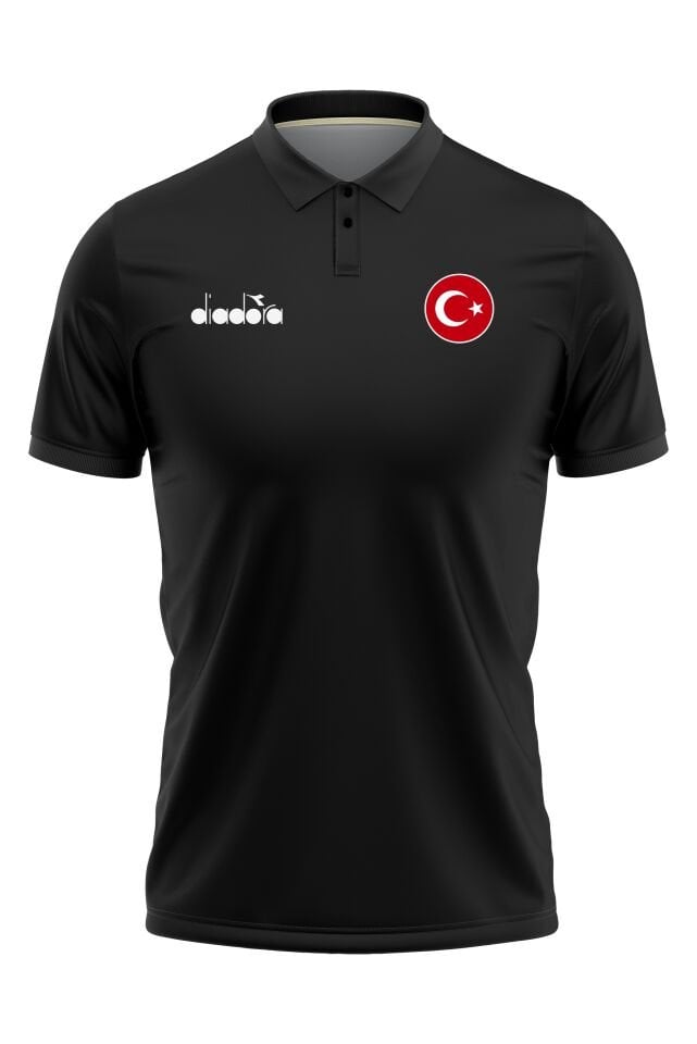 Diadora İmola Milli Takım Kamp Tişört Siyah