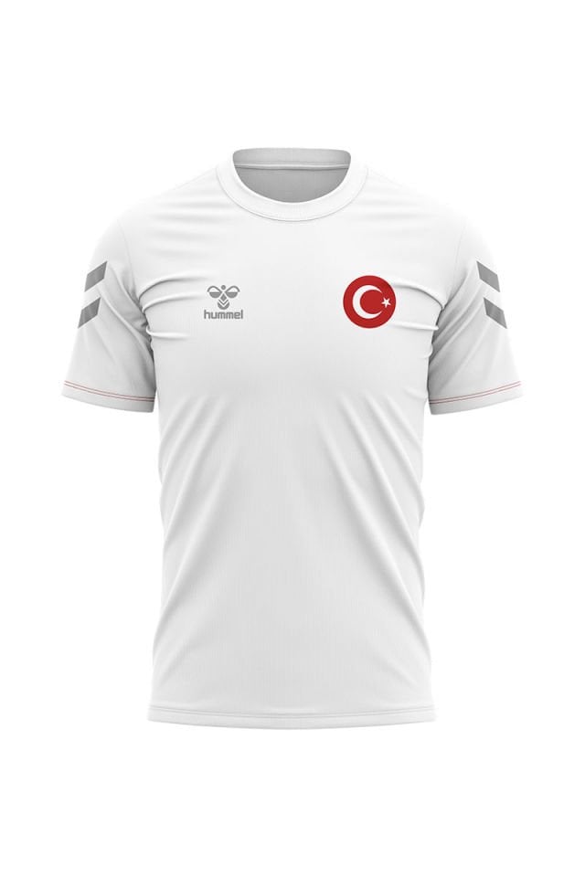 Armin Milli Takım Pamuklu Antrenman Tişört Beyaz