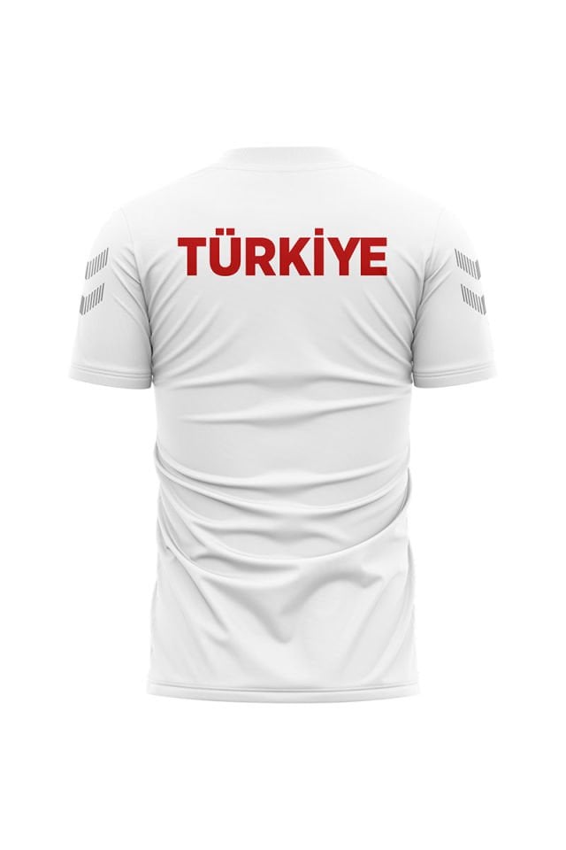 Armin Milli Takım Pamuklu Antrenman Tişört Beyaz