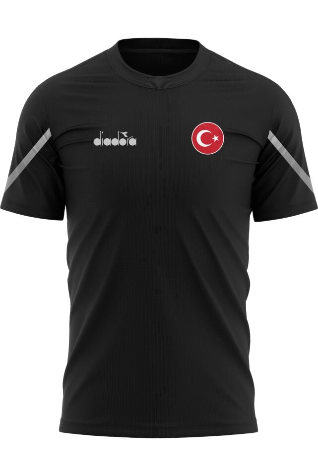 Diadora Alto 25 Milli Takım Antrenman Tişört Siyah