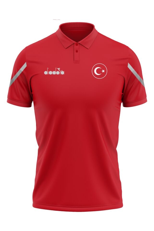 Diadora Alto 25 Milli Takım Antrenman Tişört Kırmızı