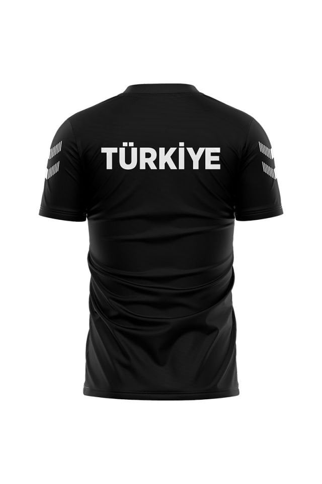 Armin Milli Takım Pamuklu Antrenman Tişört Siyah
