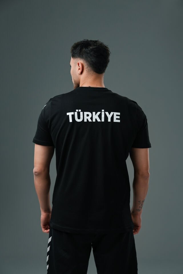Armin Milli Takım Pamuklu Antrenman Tişört Siyah