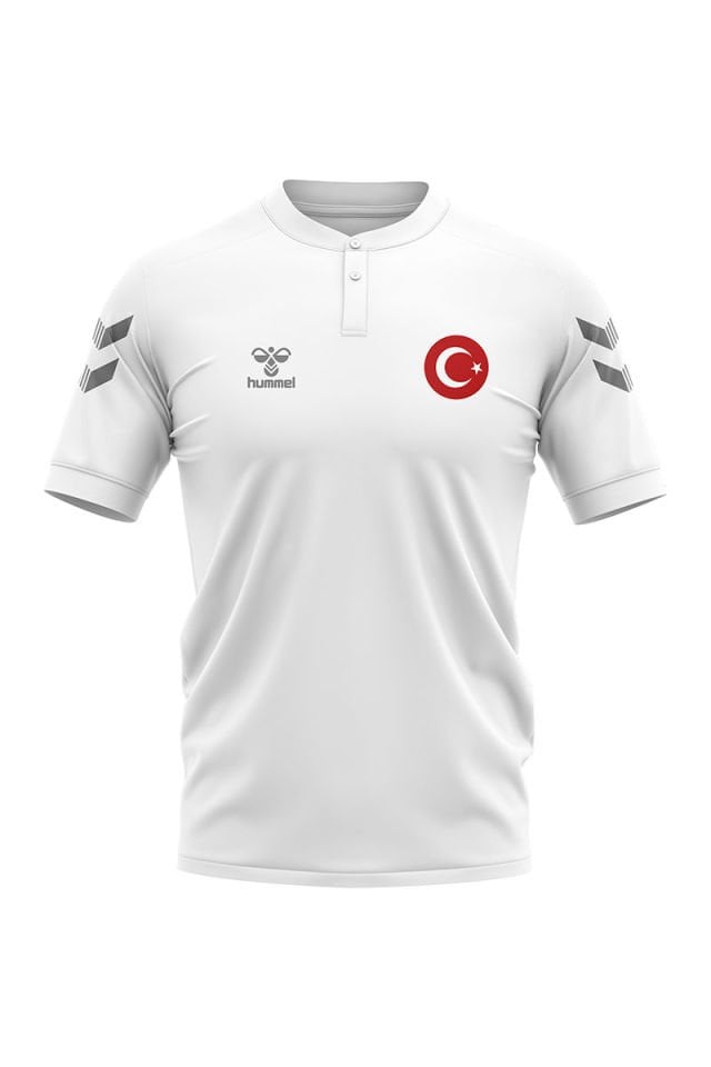 Armin Milli Takım Bebe Yaka Pamuklu Tişört Beyaz