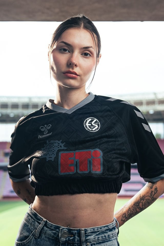 Eskişehirspor Asil Siyah Kadın Crop Forma